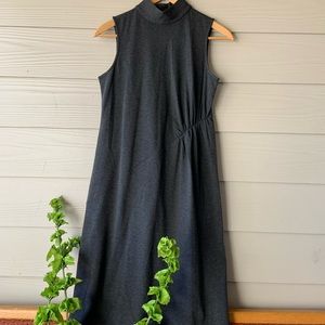 J Jill Ponte Knit Gray Dress